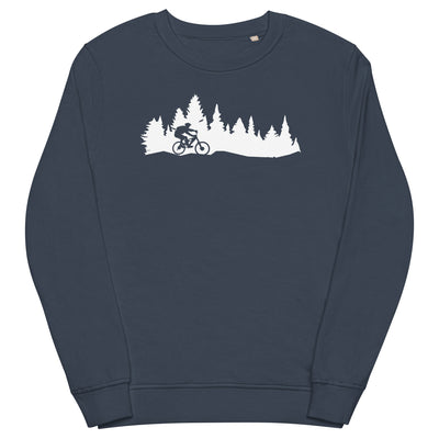 Bäume - Mountainbiking - (M) - Unisex Premium Organic Sweatshirt xxx yyy zzz French Navy