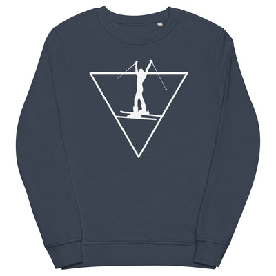 Dreieck und Skifahren - Unisex Premium Organic Sweatshirt klettern ski xxx yyy zzz French Navy