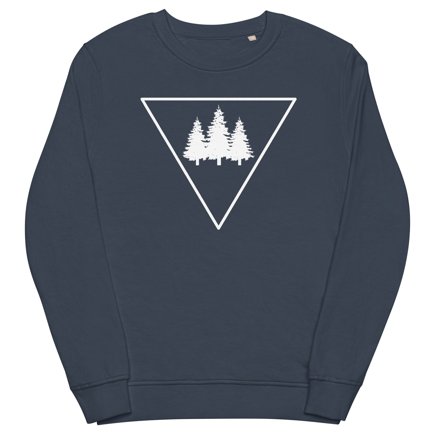 Dreieck und Bäume - Unisex Premium Organic Sweatshirt camping xxx yyy zzz French Navy