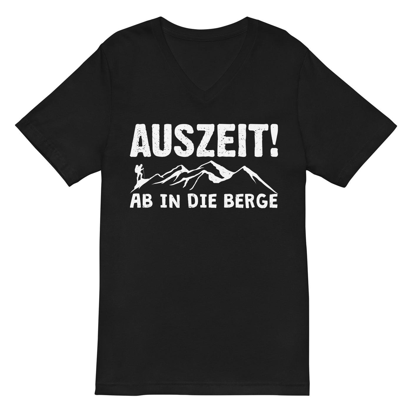 Auszeit, ab in die Berge - Herren V-Neck Shirt berge wandern 2XL