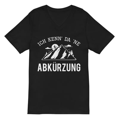 Ich kenn da ne Abkürzung - Herren V-Neck Shirt mountainbike 2XL