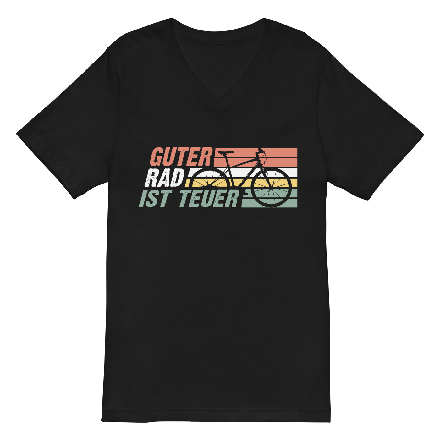 Guter Rad ist teuer - Herren V-Neck Shirt fahrrad mountainbike 2XL