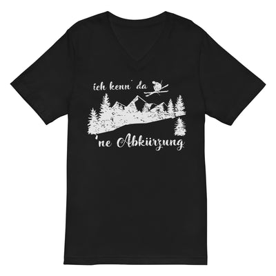 Ich kenn' da 'ne Abkürzung - Herren V-Neck Shirt klettern ski xxx yyy zzz 2XL