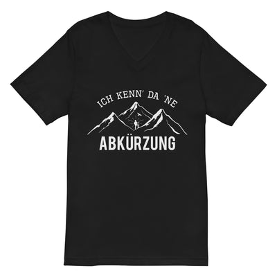 Ich kenne da ne Abkürzung - Herren V-Neck Shirt berge wandern xxx yyy zzz 2XL