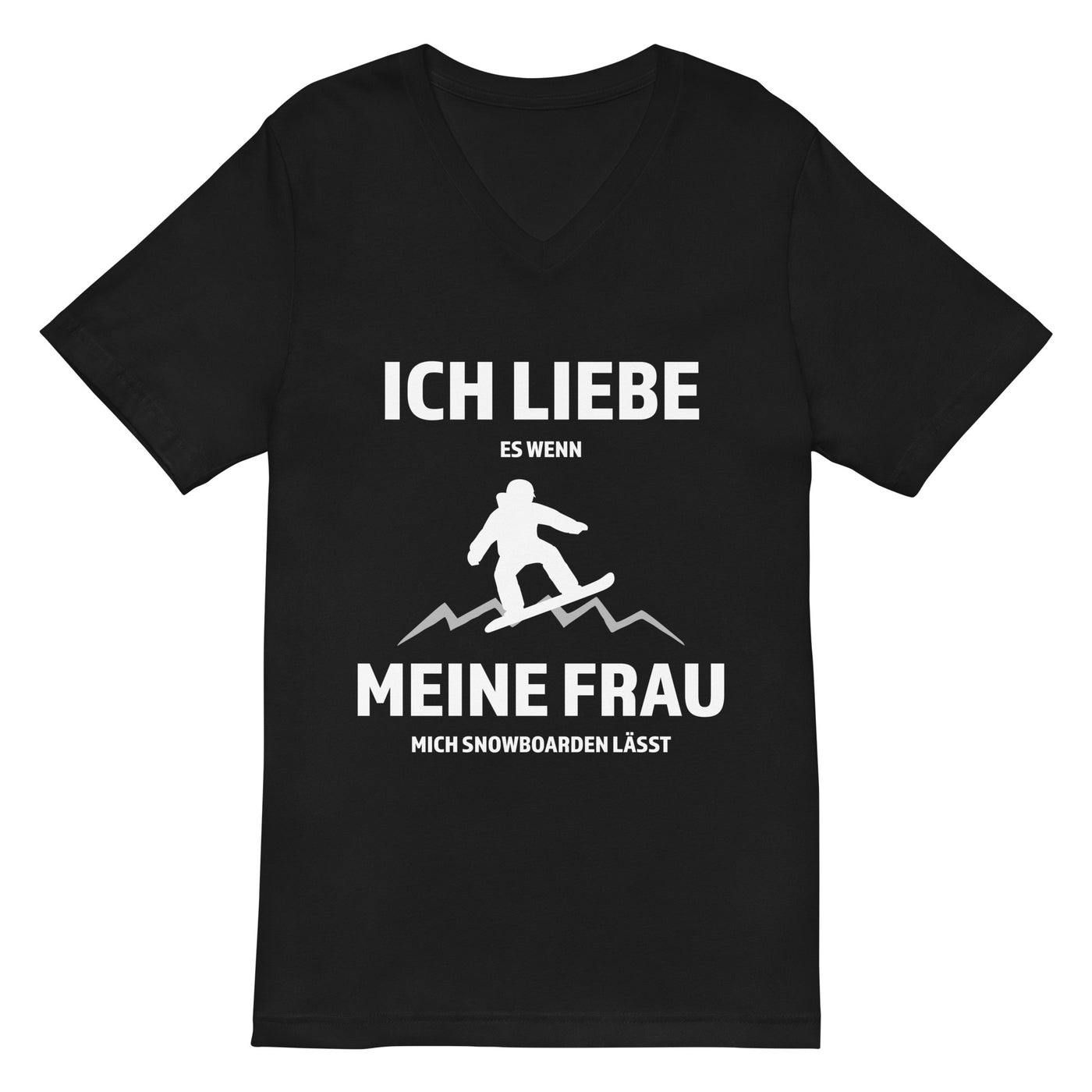 Ich liebe meine Frau - Snowboarden - Herren V-Neck Shirt snowboarden xxx yyy zzz 2XL