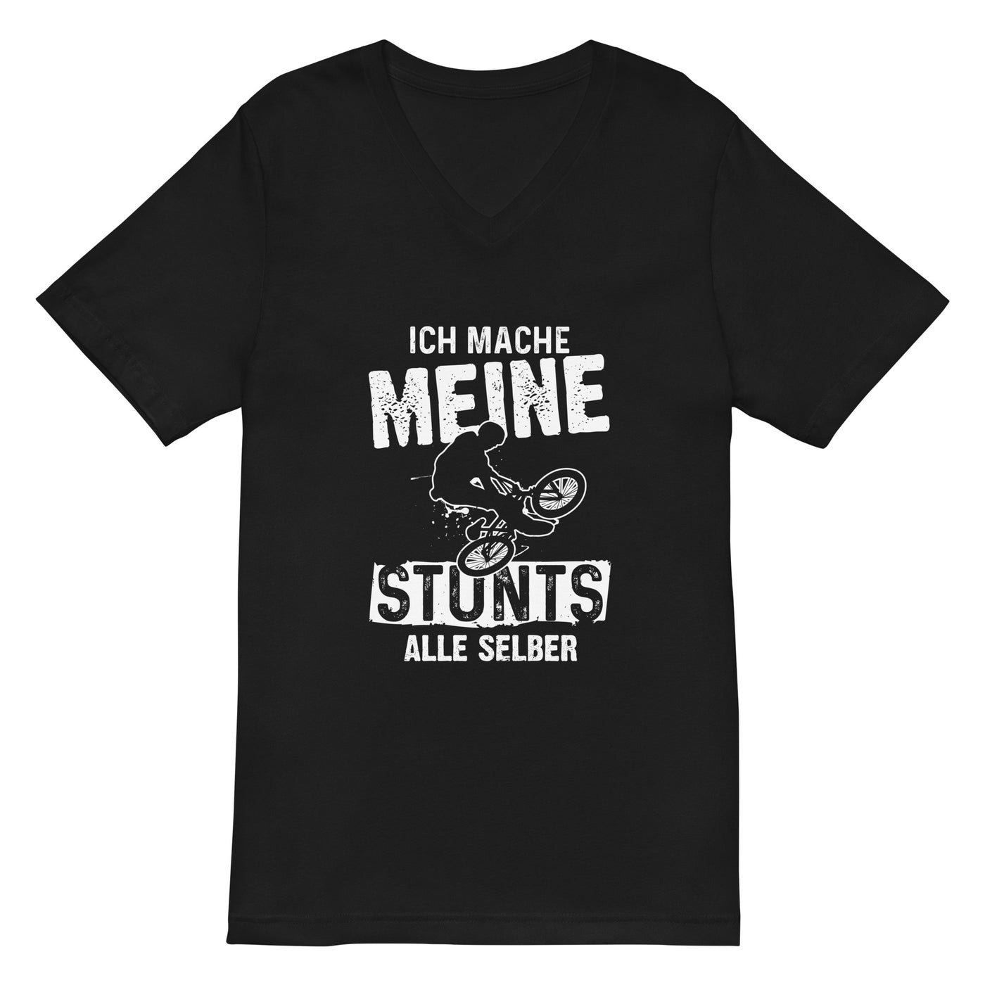 Ich mache meine Stunts alle selbst - (M) - Herren V-Neck Shirt xxx yyy zzz 2XL