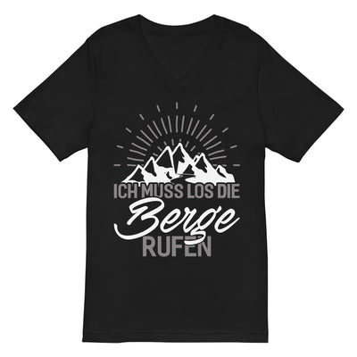 Ich muss los die Berge rufen - Herren V-Neck Shirt berge wandern xxx yyy zzz Default Title