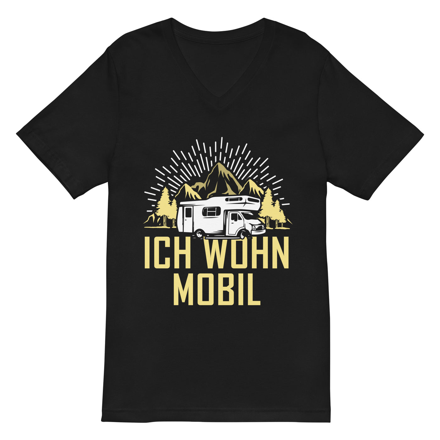 Ich wohn mobil - Herren V-Neck Shirt camping xxx yyy zzz Default Title