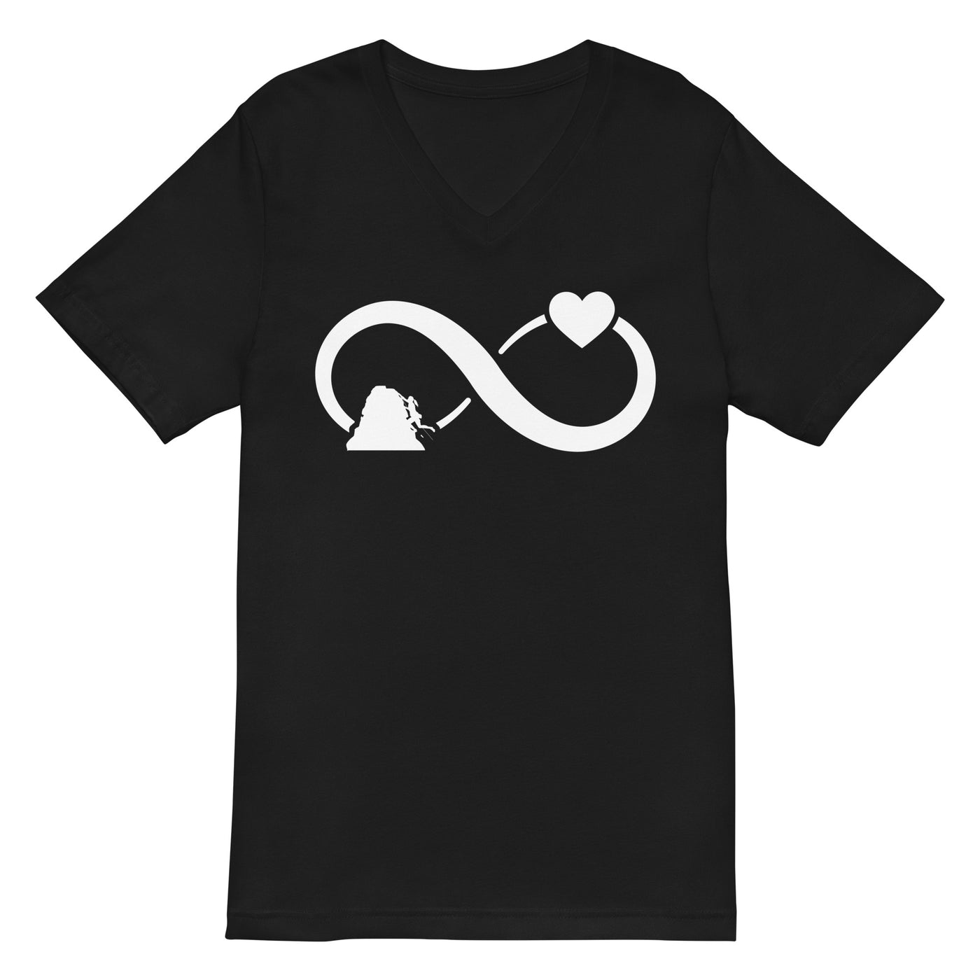 Infinity Heart and Climbing 1 - Herren V-Neck Shirt klettern xxx yyy zzz Default Title