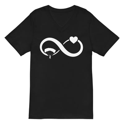 Infinity Heart and Paragliding - Herren V-Neck Shirt berge xxx yyy zzz Default Title