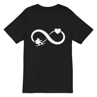 Infinity Heart and Snowboarding - Herren V-Neck Shirt snowboarden xxx yyy zzz Default Title