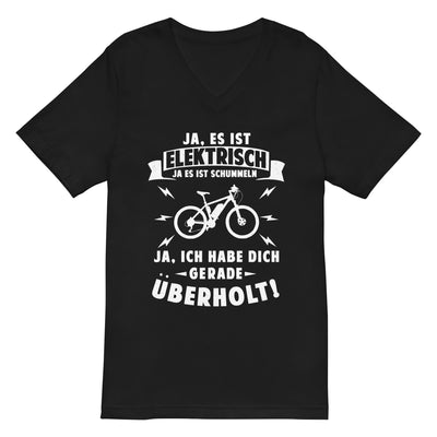 Ist elektrisch - Habe dich überholt - Herren V-Neck Shirt e-bike xxx yyy zzz Default Title