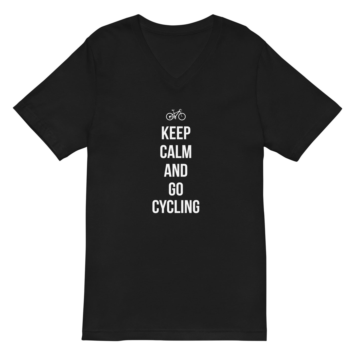 Keep calm and go cycling - Herren V-Neck Shirt fahrrad xxx yyy zzz 2XL