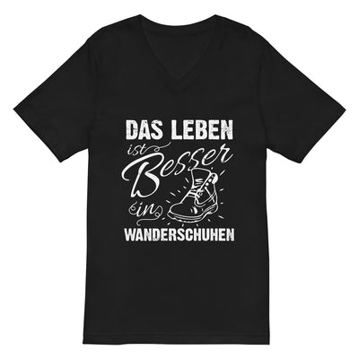 Leben besser in Wanderschuhen - Herren V-Neck Shirt wandern xxx yyy zzz 2XL