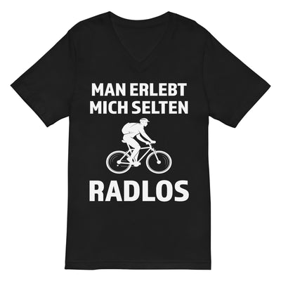 Man erlebt mich selten radlos - Herren V-Neck Shirt fahrrad xxx yyy zzz 2XL