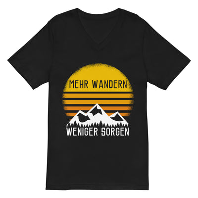 Mehr Wandern weniger Sorgen - Herren V-Neck Shirt wandern xxx yyy zzz 2XL