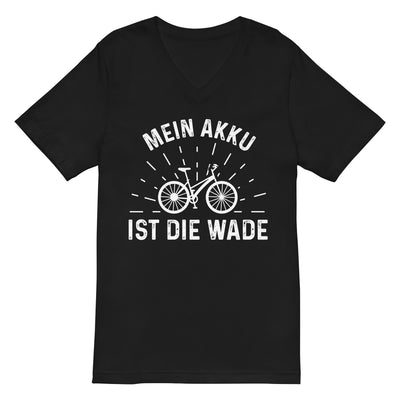 Mein Akku Ist Die Wade - Herren V-Neck Shirt fahrrad xxx yyy zzz 2XL