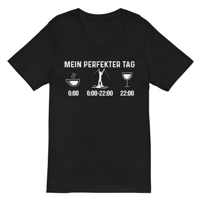 Mein Perfekter Tag 1 - Herren V-Neck Shirt klettern ski xxx yyy zzz 2XL