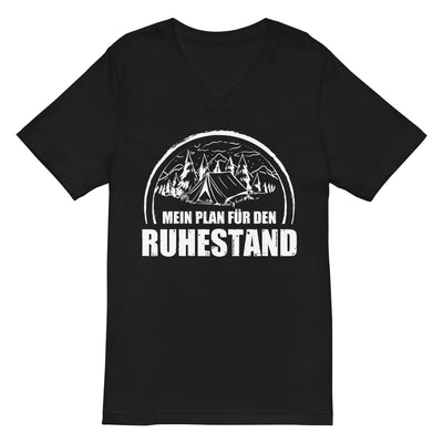 Mein Plan Fur Den Ruhestand 1 - Herren V-Neck Shirt camping xxx yyy zzz 2XL