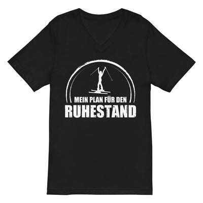 Mein Plan Fur Den Ruhestand 1 - Herren V-Neck Shirt klettern ski xxx yyy zzz 2XL