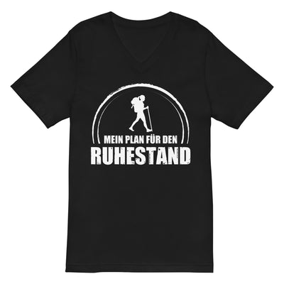 Mein Plan Fur Den Ruhestand 1 - Herren V-Neck Shirt wandern xxx yyy zzz 2XL