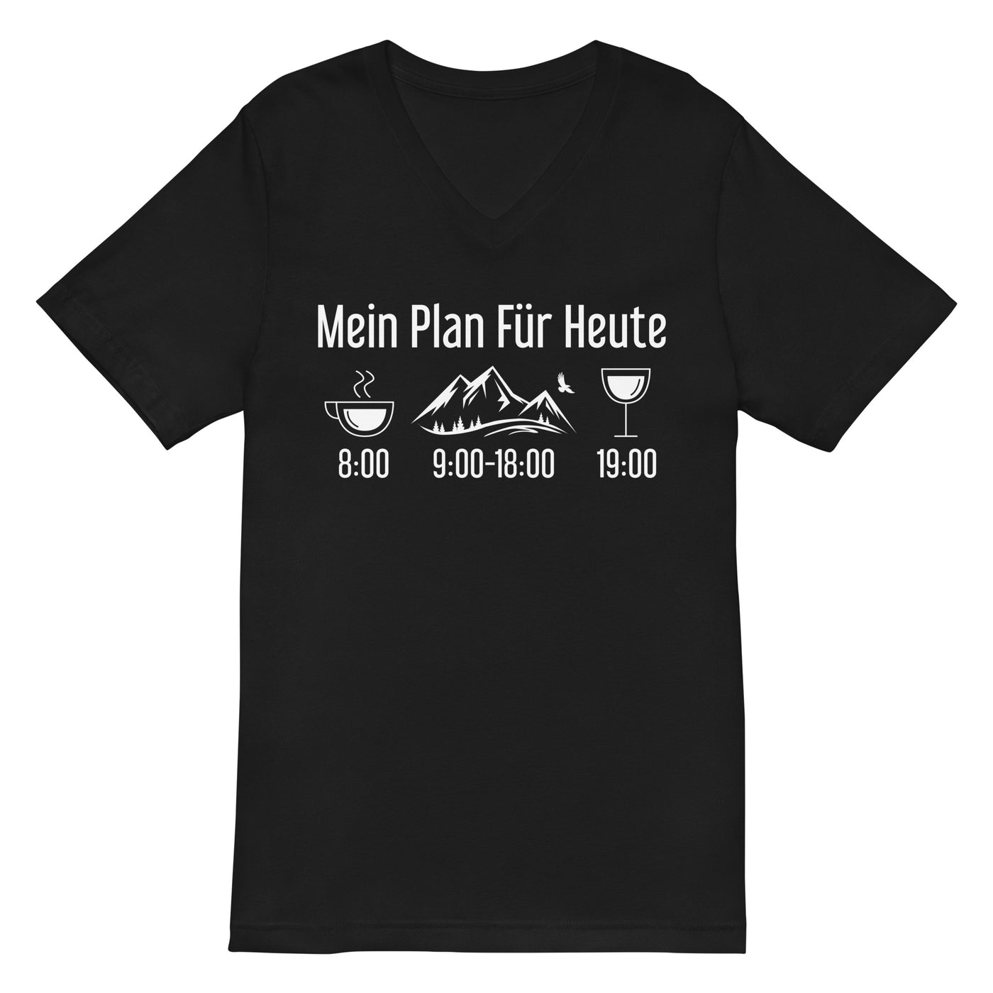 Mein Plan Für Heute - Herren V-Neck Shirt berge xxx yyy zzz 2XL