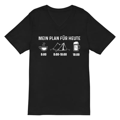 Mein Plan Für Heute 1 - Herren V-Neck Shirt camping xxx yyy zzz 2XL