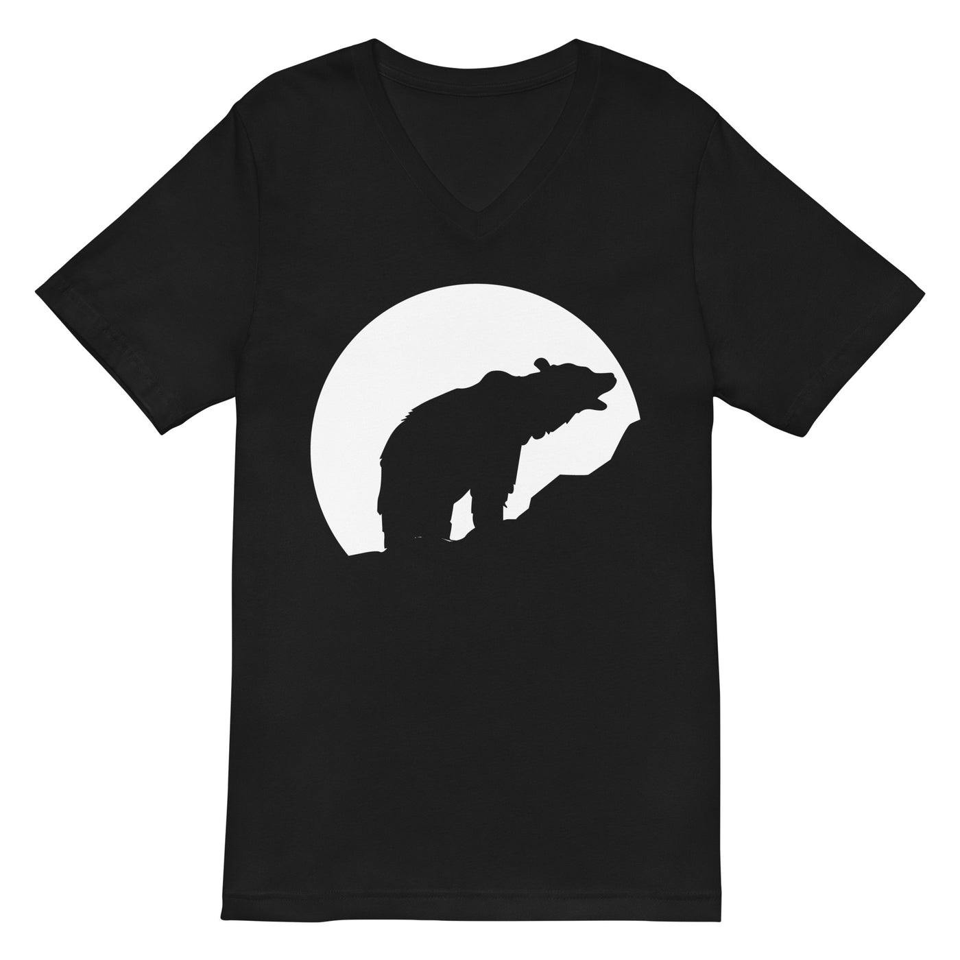 Moon - Bear - Herren V-Neck Shirt camping xxx yyy zzz 2XL