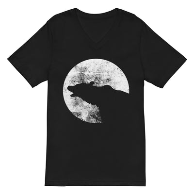 Moon - Bear - Herren V-Neck Shirt camping xxx yyy zzz 2XL