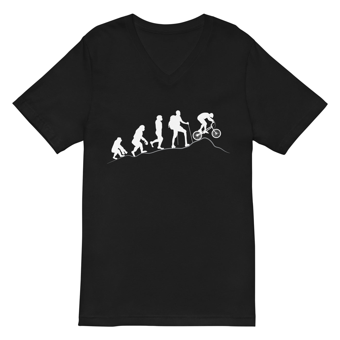 Mountainbike Evolution - (M) - Herren V-Neck Shirt xxx yyy zzz 2XL