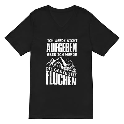 Nicht aufgeben aber fluchen - Mountainbike - (M) - Herren V-Neck Shirt xxx yyy zzz 2XL