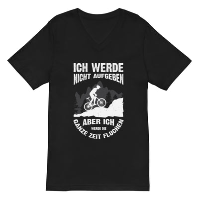 Nicht aufgeben, aber fluchen - Mountainbike - (M) - Herren V-Neck Shirt xxx yyy zzz 2XL