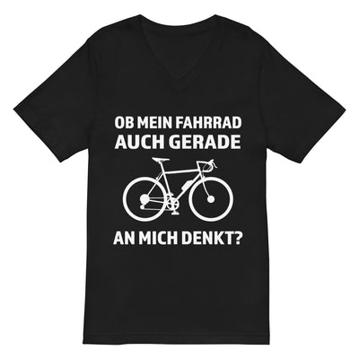 Ob mein Fahrrad gerade an mich denkt - Herren V-Neck Shirt fahrrad xxx yyy zzz 2XL