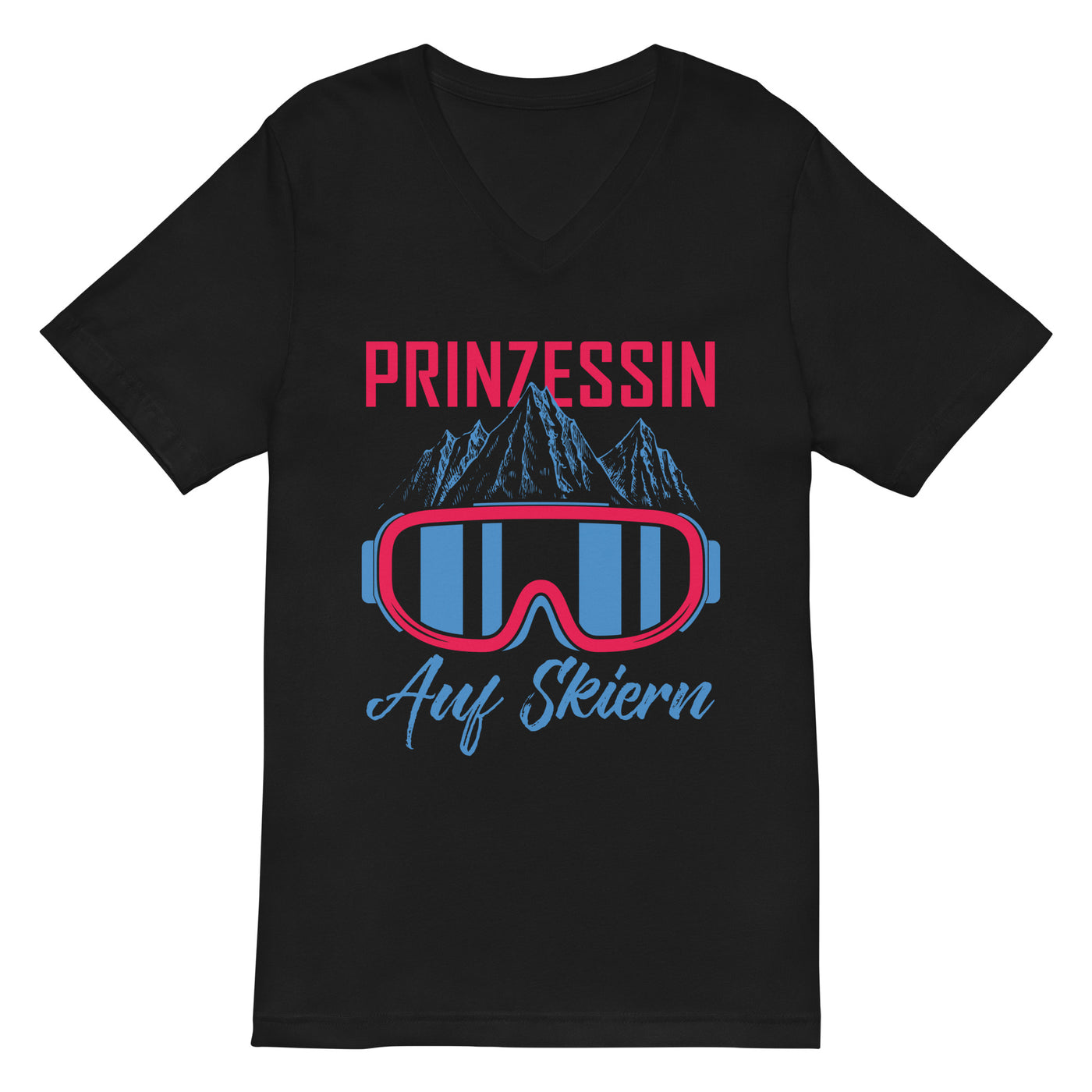 Prinzessin auf Skiern - (S.K) - Herren V-Neck Shirt klettern xxx yyy zzz 2XL