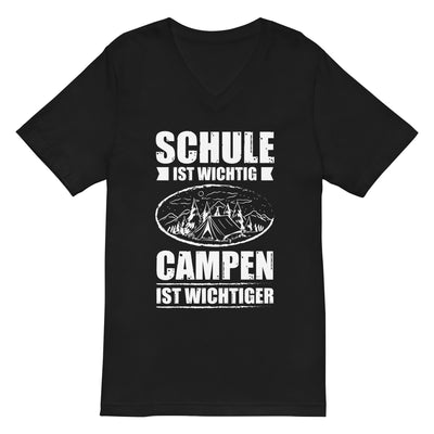 Schule Ist Wichtig Campen Ist Wichtiger - Herren V-Neck Shirt camping xxx yyy zzz 2XL