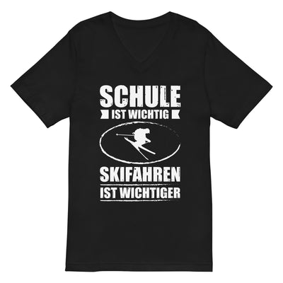 Schule Ist Wichtig Skifahren Ist Wichtiger - Herren V-Neck Shirt klettern ski xxx yyy zzz 2XL