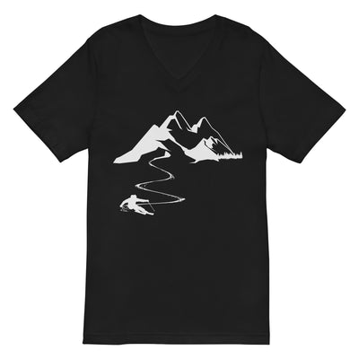 Skisüchtig - Herren V-Neck Shirt klettern ski xxx yyy zzz 2XL