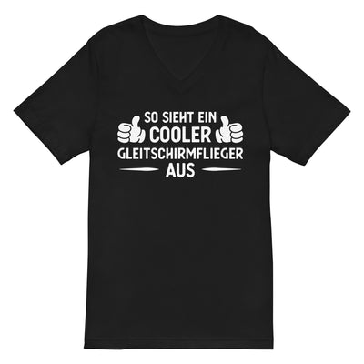 So Sieht Ein Cooler Gleitschirmflieger Aus - Herren V-Neck Shirt berge xxx yyy zzz 2XL