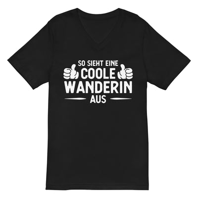 So Sieht Eine Coole Wanderin Aus - Herren V-Neck Shirt wandern xxx yyy zzz 2XL