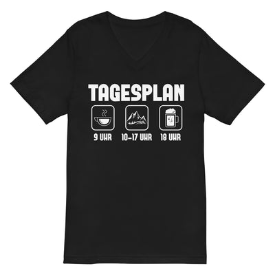 Tagesplan - Herren V-Neck Shirt berge xxx yyy zzz 2XL