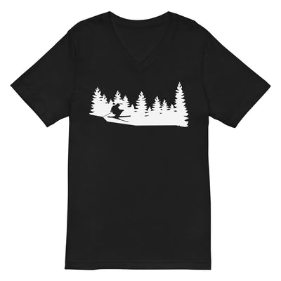 Bäume - Skifahren - Herren V-Neck Shirt klettern ski xxx yyy zzz 2XL