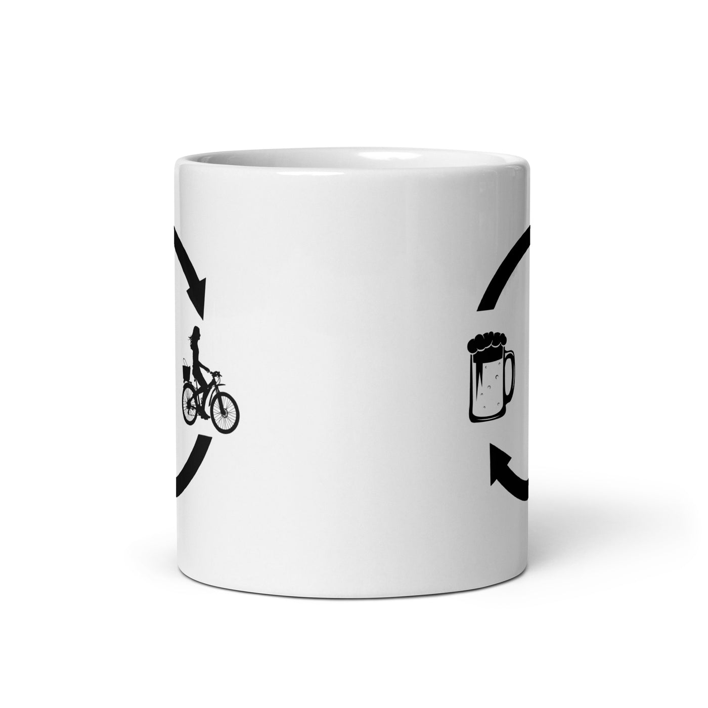 Beer Loading Arrows And Cycling 2 - Tasse fahrrad