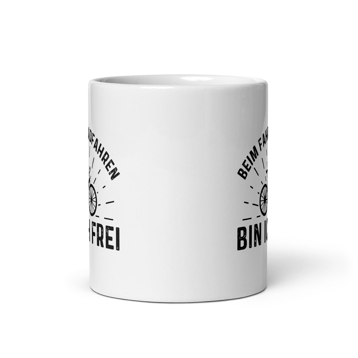 Beim Fahrradfahren Bin Ich Frei - Tasse fahrrad