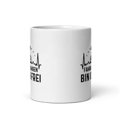 Beim Fahrradfahren Bin Ich Frel 1 - Tasse fahrrad