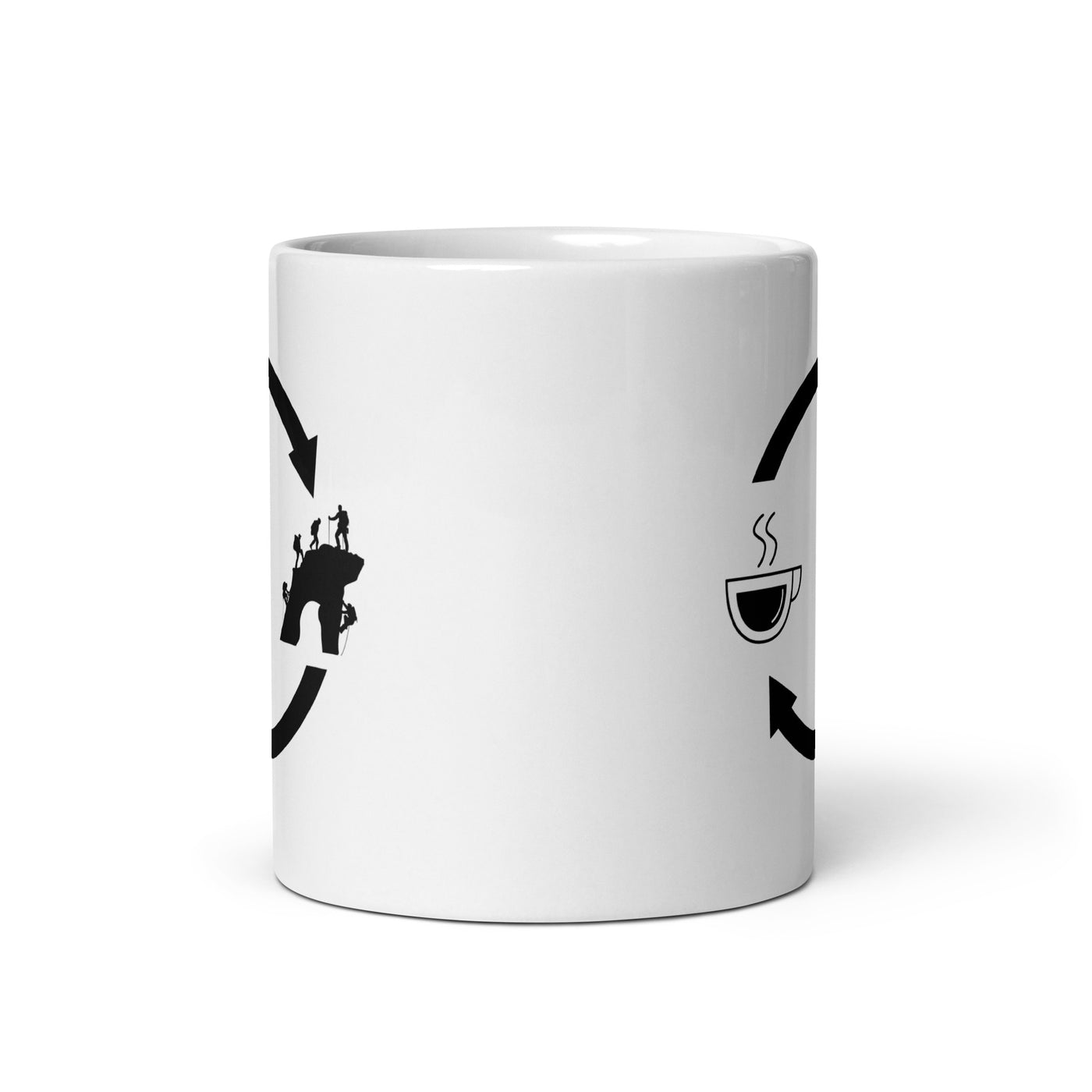 Coffee Loading Arrows And Climbing - Tasse klettern