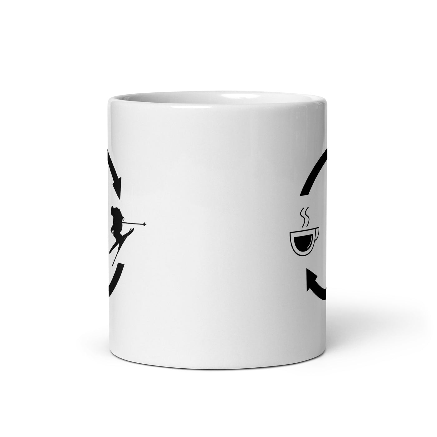 Coffee Loading Arrows And Skiing - Tasse ski