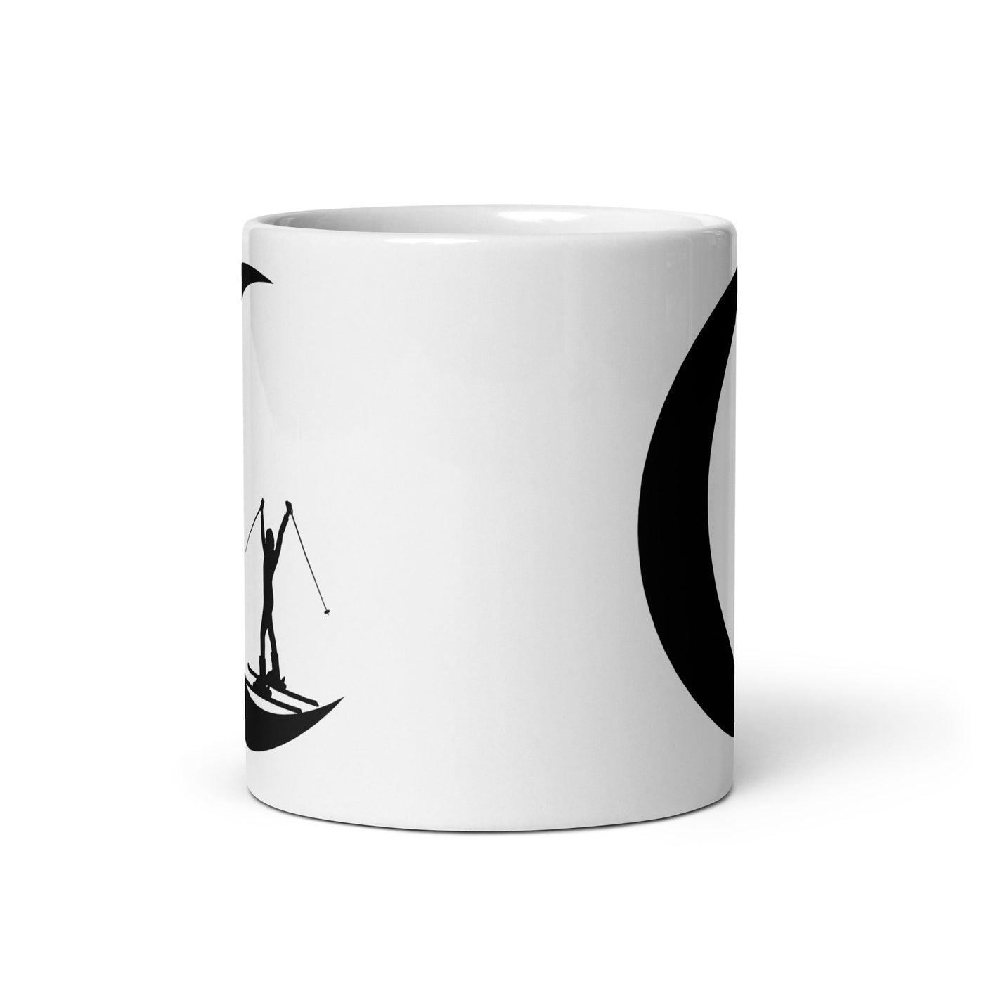 Crescent Moon - Female Skiing - Tasse ski