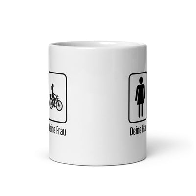 Deine Frau - Meine Frau - Tasse fahrrad