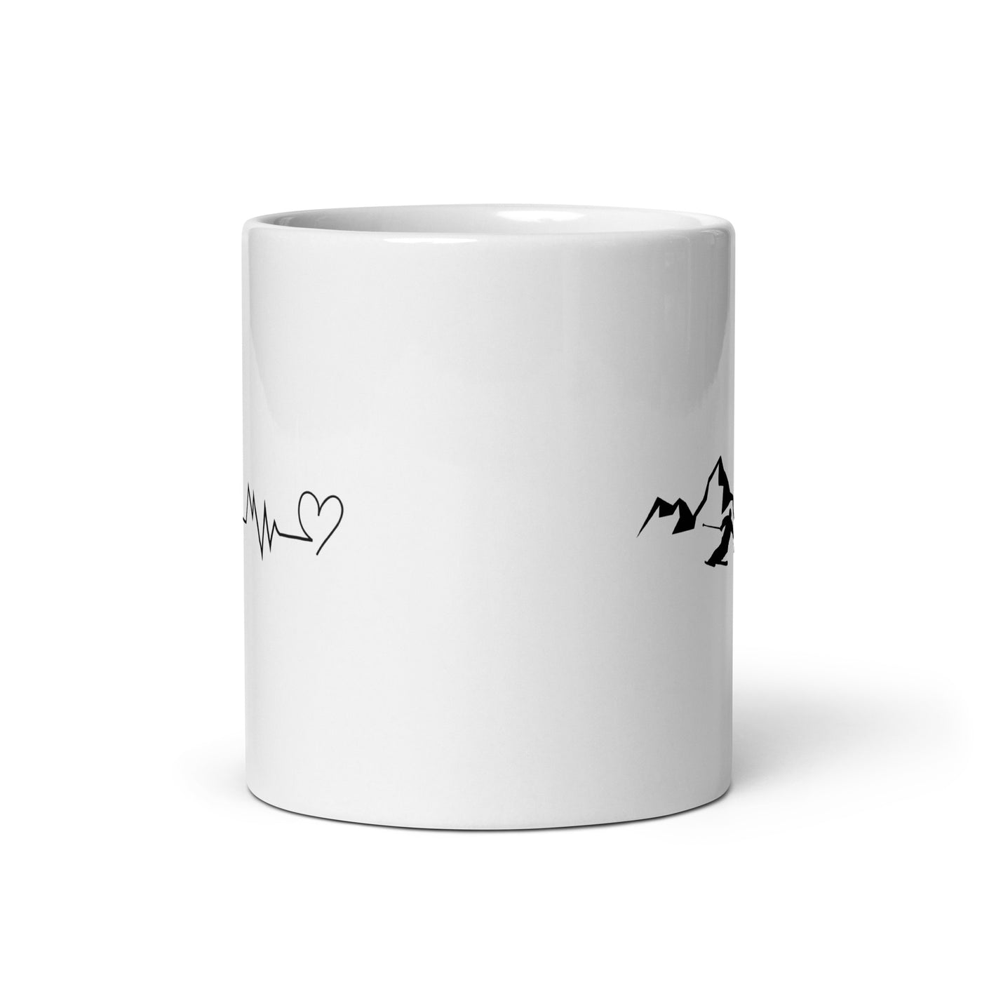 Heart - Heartbeat - Mountain - Skiing - Tasse ski