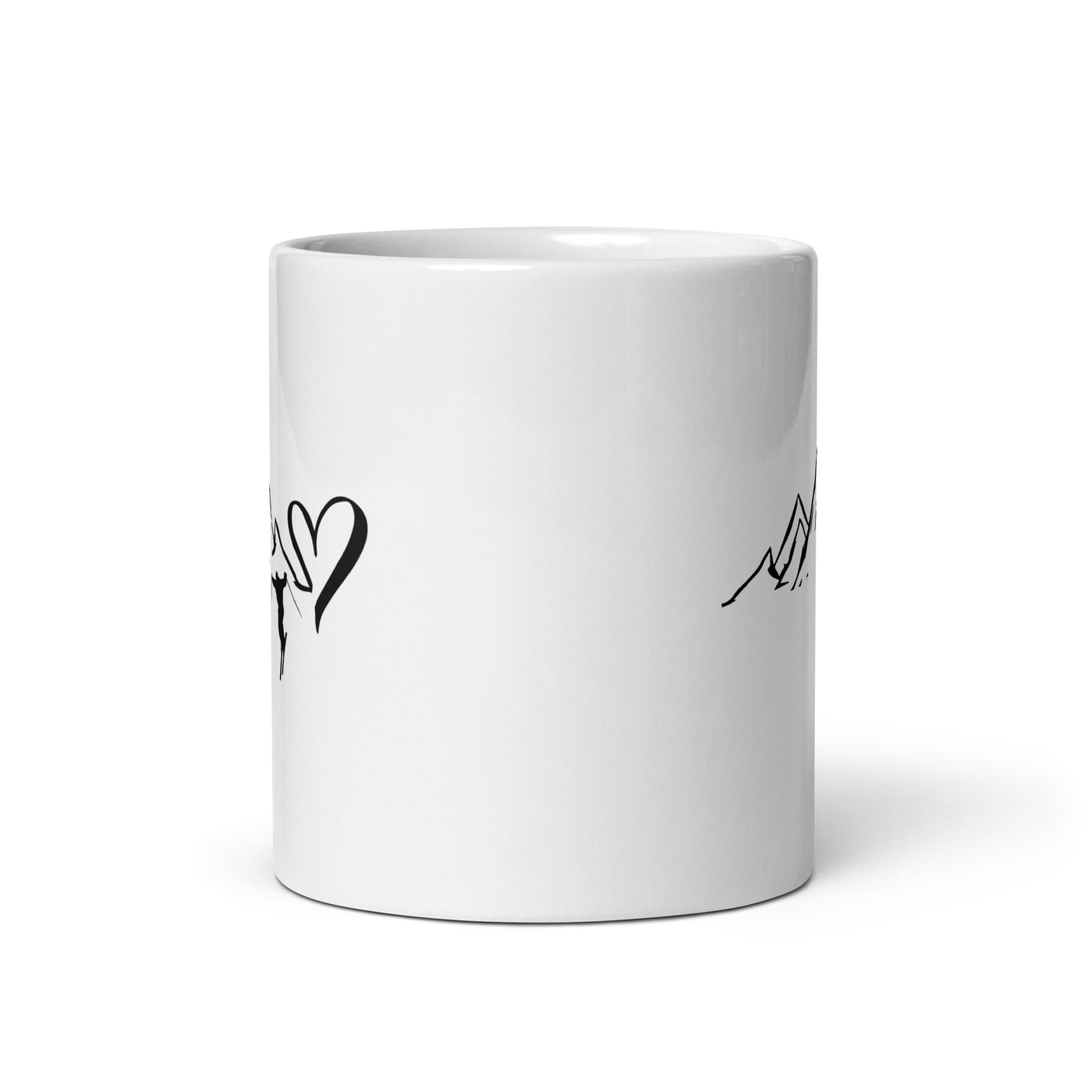 Heart - Mountain - Skiing - Tasse ski